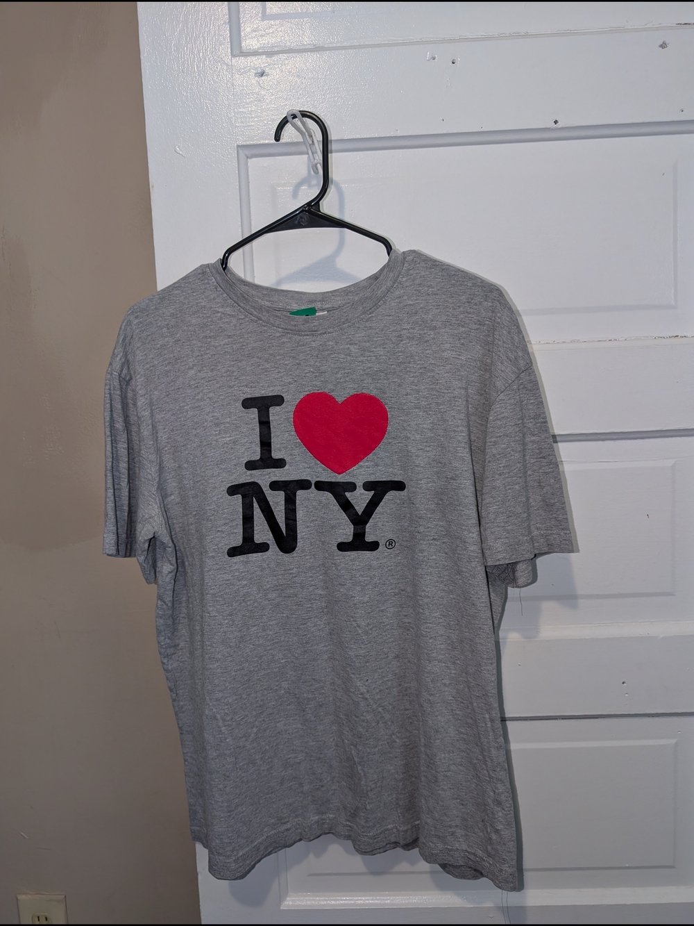 I Heart NY Short Sleeve Tee - Gray with Red Heart